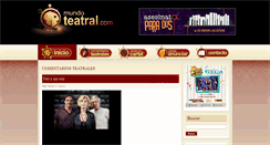 Desktop Screenshot of mundoteatral.com