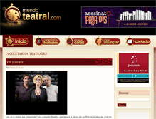 Tablet Screenshot of mundoteatral.com